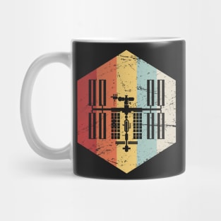 Retro ISS International Space Station Icon Mug